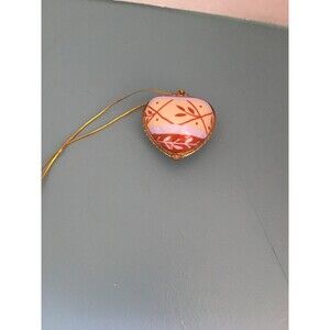 Ceramic Heart Shaped Ornament Trinket Box Laughter